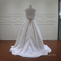 All Kinds of Plain White Satin Bridal Gown